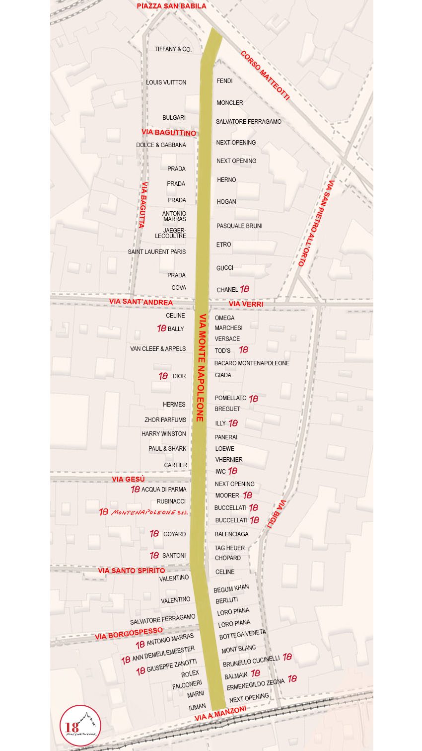 Mappatura_Via Montenapoleone