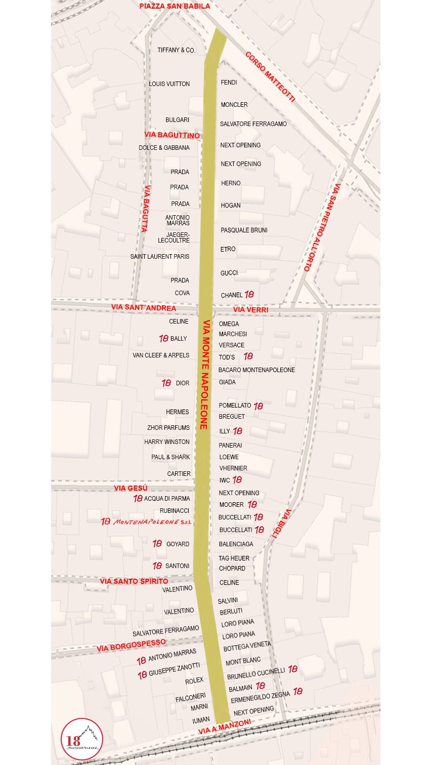 Mappatura_Via Montenapoleone