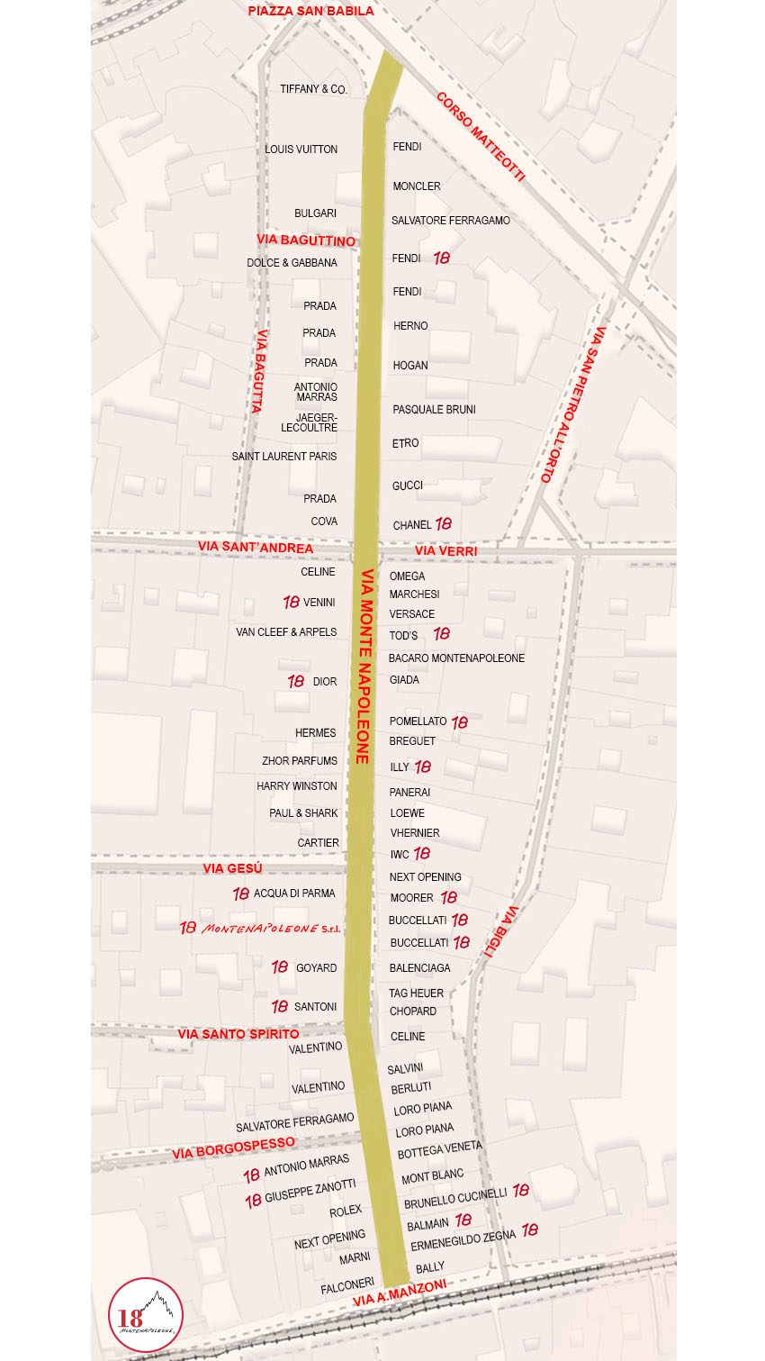Mappatura_Via Montenapoleone