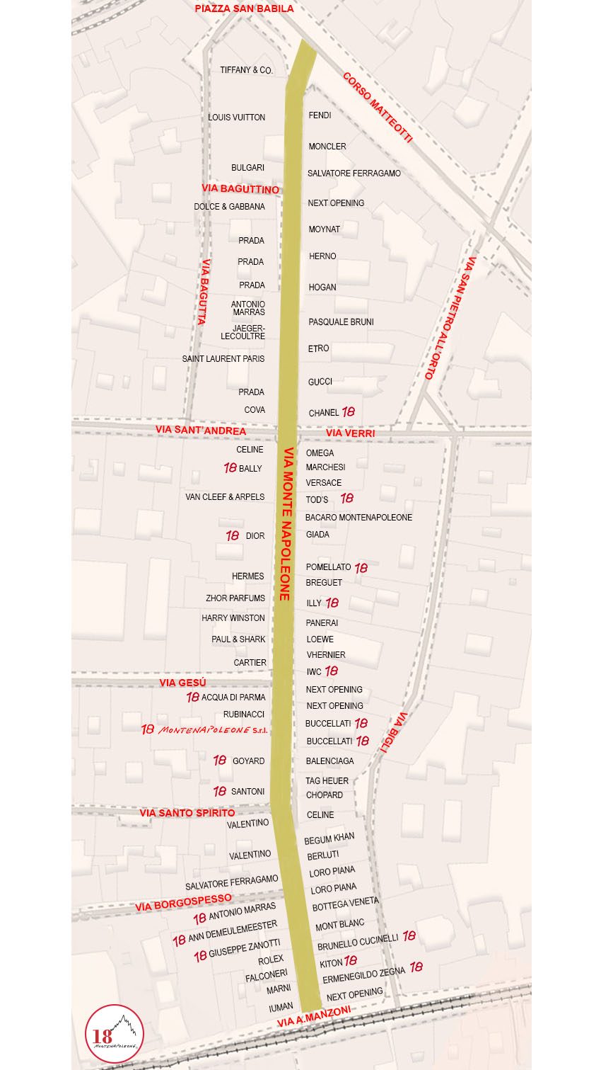Mappatura_Via Montenapoleone