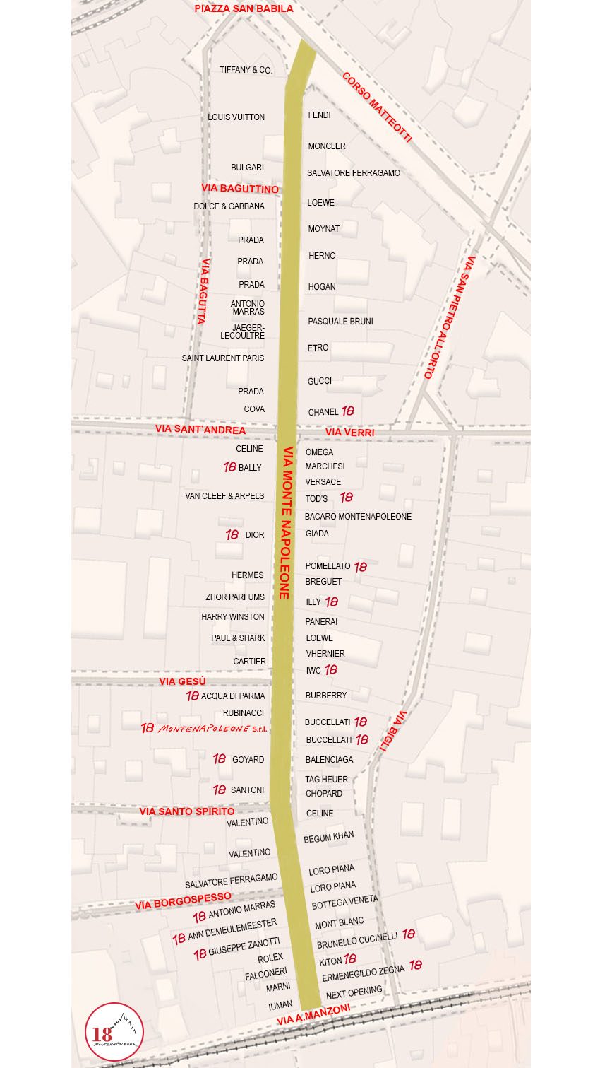 Mappatura_Via Montenapoleone