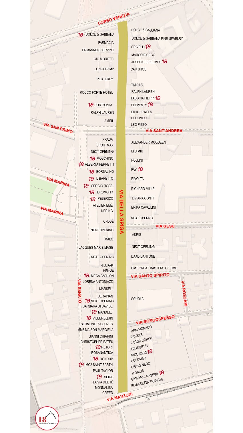 Mappatura_Via della Spiga