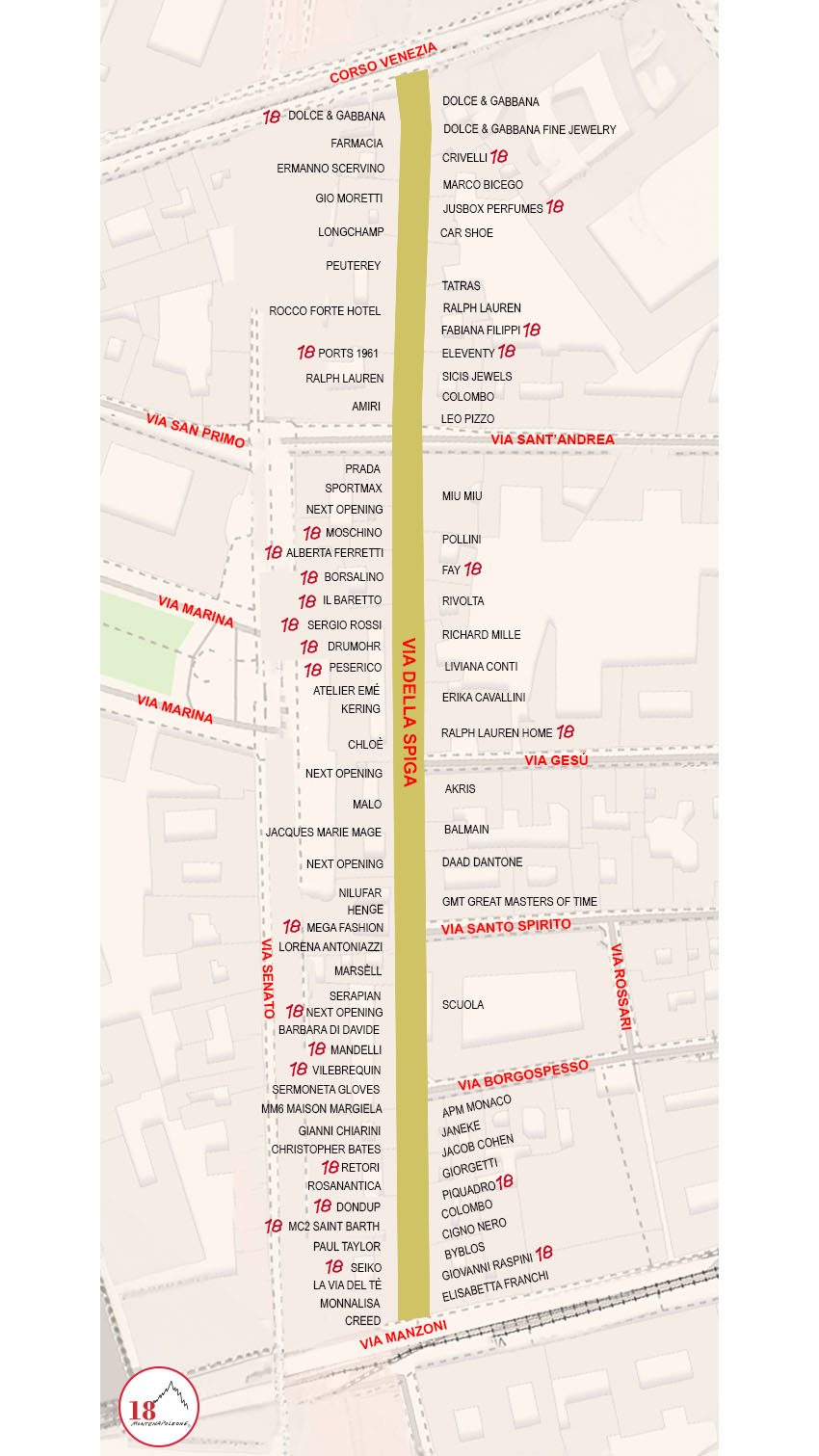 Mappatura_Via della Spiga