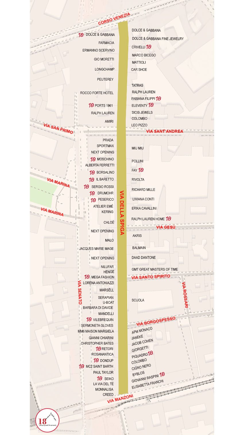 Mappatura_Via della Spiga